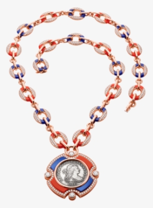 Encircling An Ancient Coin From The United States With - Necklace