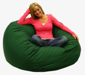 Girl Sitting On Bean Bag - Sitting In Bean Bag
