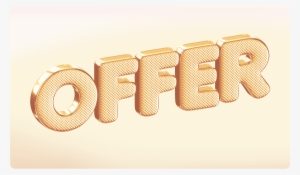 Download Free Gold 3d Font Offer - Gold