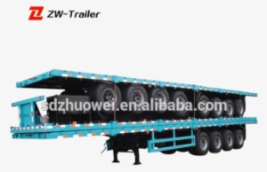20ft And 40ft Container Trailer Low Flat Bed Truck - Intermodal Container