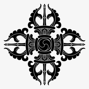 Faith Buddhism Vajra Bw - Vajra Symbol