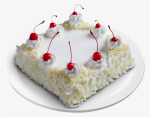 White Forest Gateau - White Forest Cake Square Shape