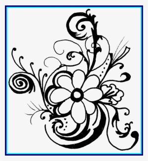Best Pin By Vdm On Drawing Skiilles Clip Art Picture - Black And White Flowers Clip Art