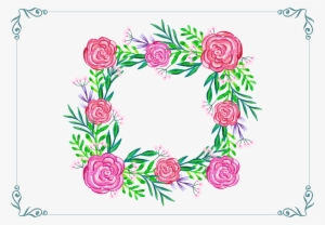 Graphic Free Download Floral Design Pink Rose Watercolor - Rose