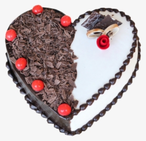 Heart Shaped Black Forest Cake