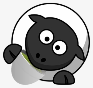 Sheep Animal Drinking Funny Tea Teatime Te - Sheep Drinking Tea