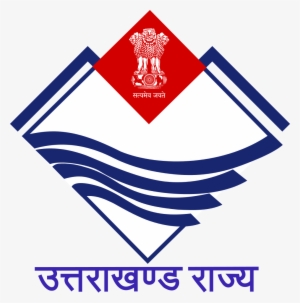 The Emblem Of Uttarakhand Shows Mountain Ridge With - Government Of Uttarakhand Logo