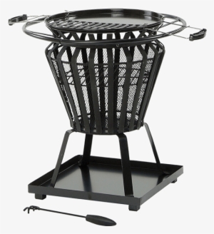 Signa Firepit - Lifestyle Signa Round Fire Pit With Removable Bbq Grill