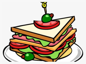 Picnic Basket Clipart Picnic Rug - Sandwich Clip Art