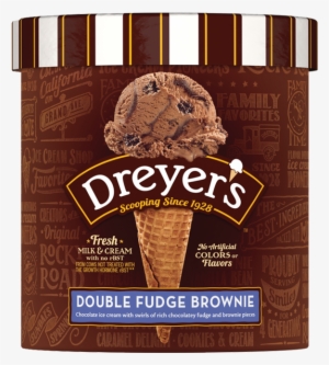 Double Fudge Brownie - Dreyer's Chocolate Brownie Ice Cream