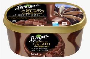Breyers Fudge Truffle Gelato Indulgences 842ml Front