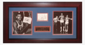 Wilt Chamberlain Autographed Philadelphia Warriors - Wilt Chamberlain 100 Point Game