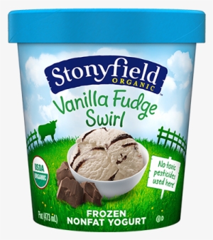 Frozen Yogurt Vanilla Fudge Swirl - Stonyfield Frozen Yogurt