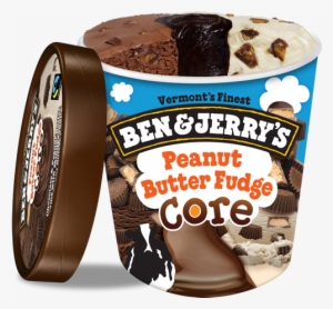 Peanut Butter Fudge Core Ice Cream, Pint - Ben Jerrys Peanut Butter