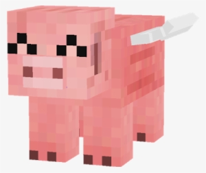 Minecraft Transparent - Minecraft Flying Pig