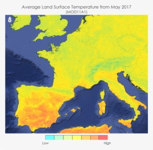 An Average Of Lst Values For The Month Of May In Western - Europe