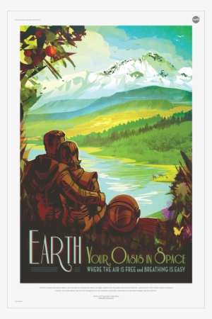 Earth Your Oasis In Space Poster