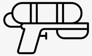 Water Gun Vector - Water Gun Black And White
