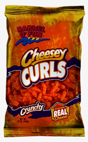 Barrel O Fun Cheesy Curls Snacks - High Oleic Sunflower Oil Snacks