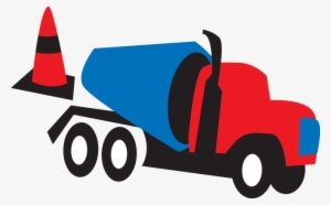 570 Cement Truck & Cone - Concrete