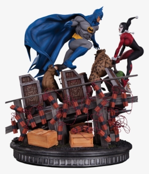 Batman - Dc Collectibles Batman Vs Harley Quinn Battle Statue