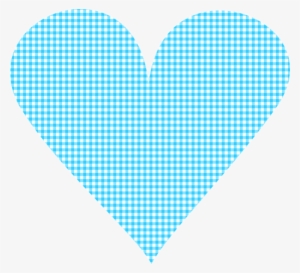 Heart Clipart Plaid - Moldura Chapeuzinho Vermelho Azul