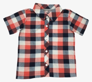 Orange Plaid Party Shirt - Plaid