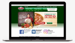 Web Design, Chatbot And Mobile App Development For - Papa Johns