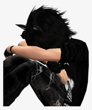 Vector Royalty Free Emo Transparent Imvu Boy - Imvu Emo Boys Hair