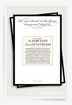 Np 58 335 V=1463332776 - Girl Should Be Two Things Scribble Notepad Set