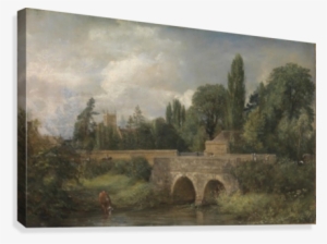 Gillingham Bridge, Dorset John Constable Canvas Print - Scenes Of Clerical Life By George Eliot