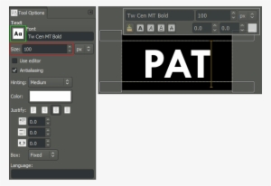 Gimp Enter Text Canvas - Gimp Transparent Box
