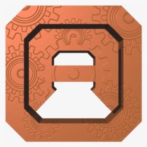 Steampunk Bronze Logo In Gimp And Blender - Illustration