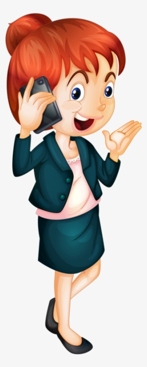 Hablar Por Teléfono - Mujer Telefono Png