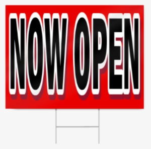 Now Open Block Lettering Sign - Television