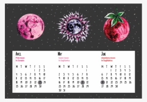 Full Moon Calender Of - Strawberry