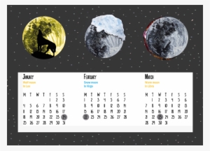 Full Moon Calender Of - Earth