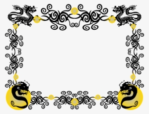 Borders And Frames China Chinese Dragon Free - Chinese New Year Borders Png