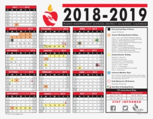 Plano School District Isd Calender The Real Mccoys - Plano Isd Calendar 2017 18