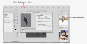 Quitamos La Visibilidad De Las Capas 1 Y 2 Haciendo - Gimp
