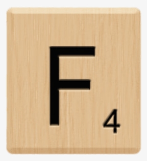 Scrabble Tile F - Scrabble Letters Transparent Background