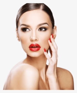 Beauty Services - Beautiful Woman White Background