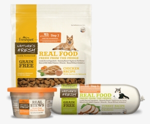 A Collage Of Freshpet Nature's Fresh Dog Food - Dog Food Fridge