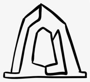 Artistic Construction Monument Outline Free Vector - Construction