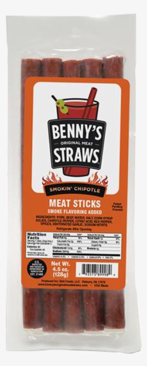 Benny's Meat Straws - Bennys Original Meat Straws Meat Sticks, Original -