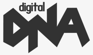Digital Dna Square Logo Monotone - Graphic Design