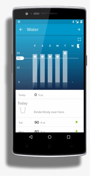 Water Log In Fitbit - Android Account Summary