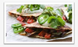 Mushroom, Pepper And Onion Quesadillas - Fast Food