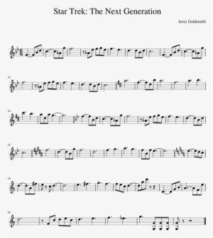 The Next Generation Sheet Music Composed By Jerry Goldsmith - Zen Zen Zense Alto Sax