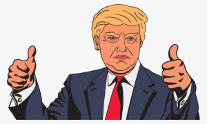 Whether It Was The Appointment Of Indiana Governor - Trump Thumbs Up Cartoon